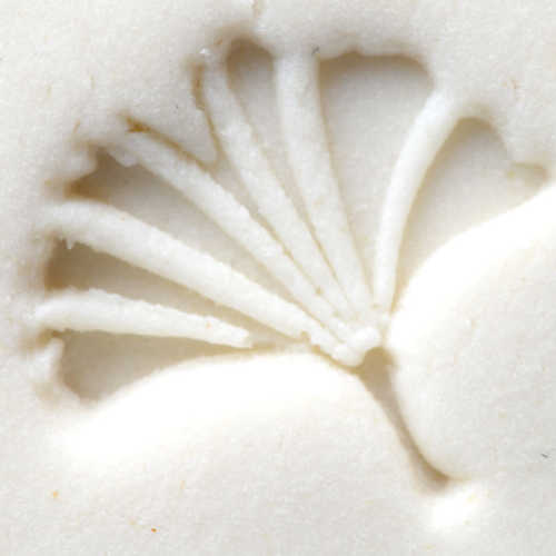 Scs-048 Small Round Stamp – Ginkgo Leaf