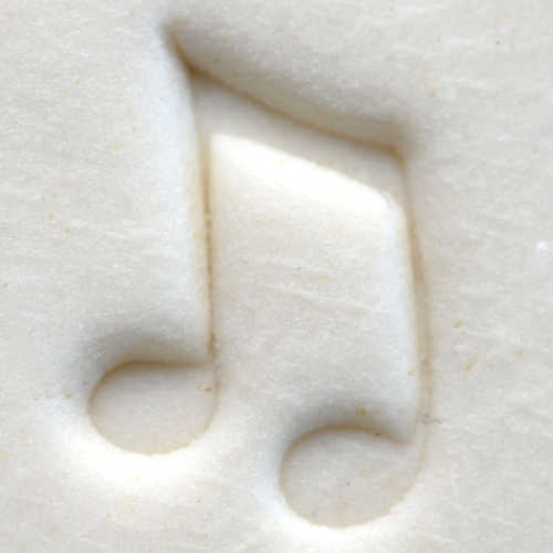Scs-110 Small Round Stamp – Double Musical Note