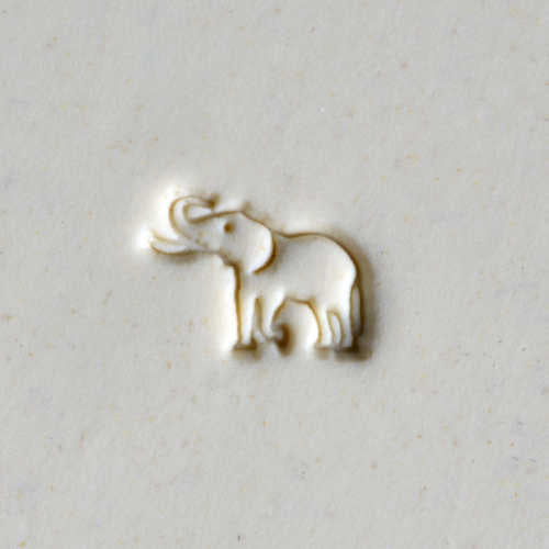 Scs-168 Small Round Stamp – Elephant w/ Tusks