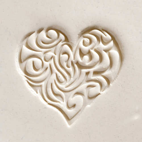 Scxl-018 Extra Large Round Stamp – Complicated Heart