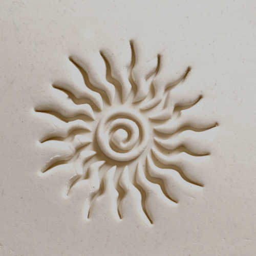 Scxl-019 Extra Large Round Stamp – Spiral Sun