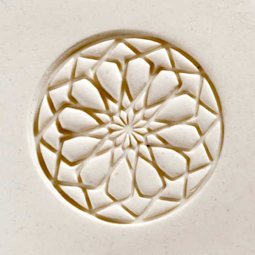 Scxl-020 Extra Large Round Stamp – Rose Window 1