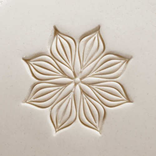 Scxl-026 Extra Large Round Stamp – Poinsettia