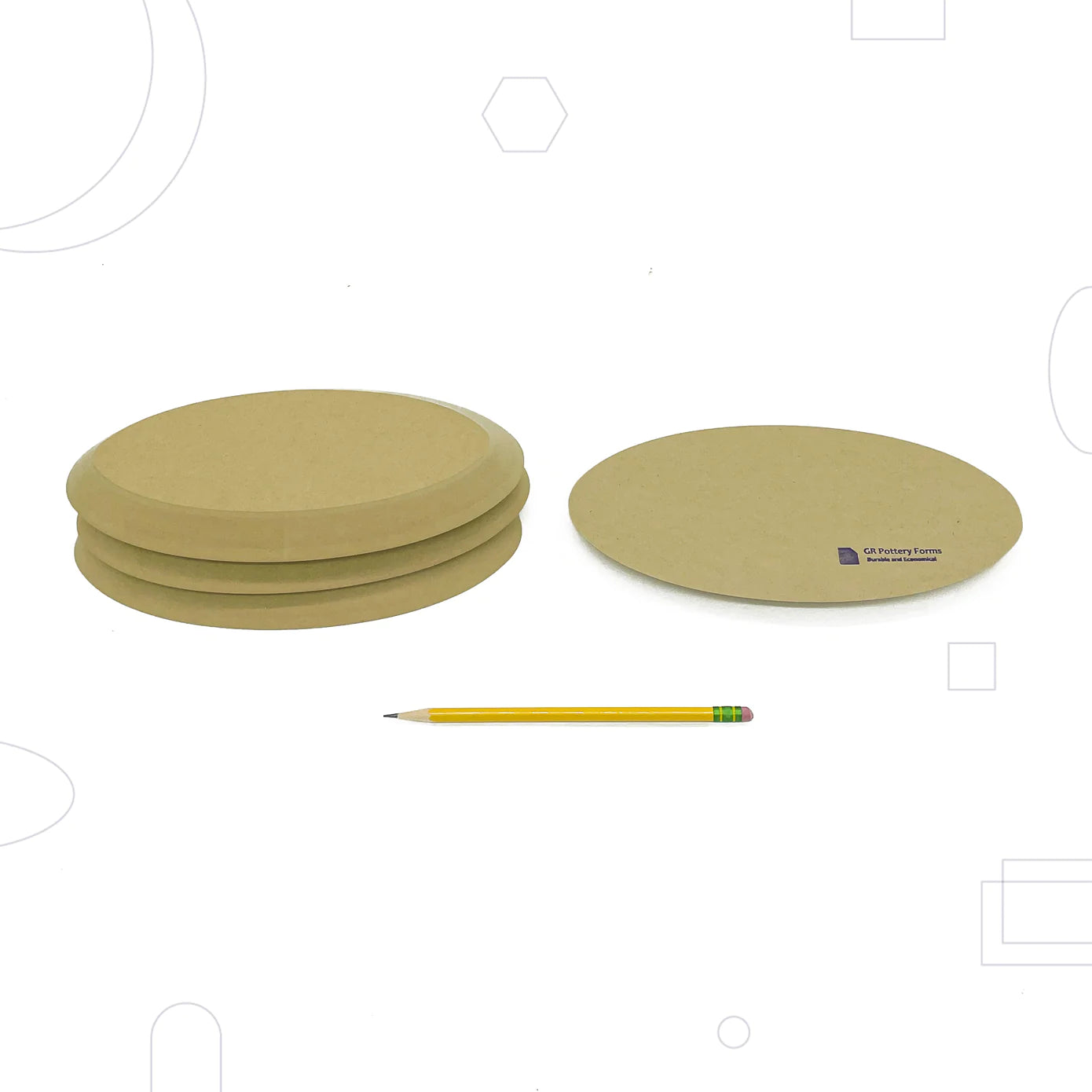 Moules drapés ovales