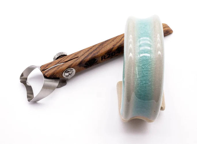 Concave XL Handheld Clay Extruder - Great White North Pottery Supplies