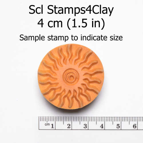 Scl-017 Large Round Stamp – Pine Cone
