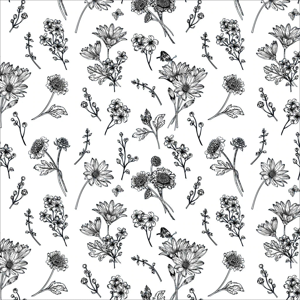Flower - Sunflower (Black)