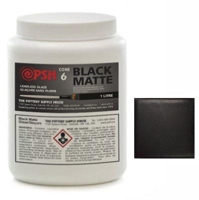 Black Matte Cone 6 Glaze - Great White North Pottery Supplies