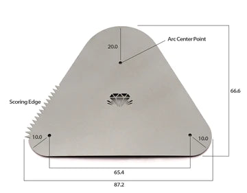 Diamondcore Small Metal Rib - Great White North Pottery Supplies