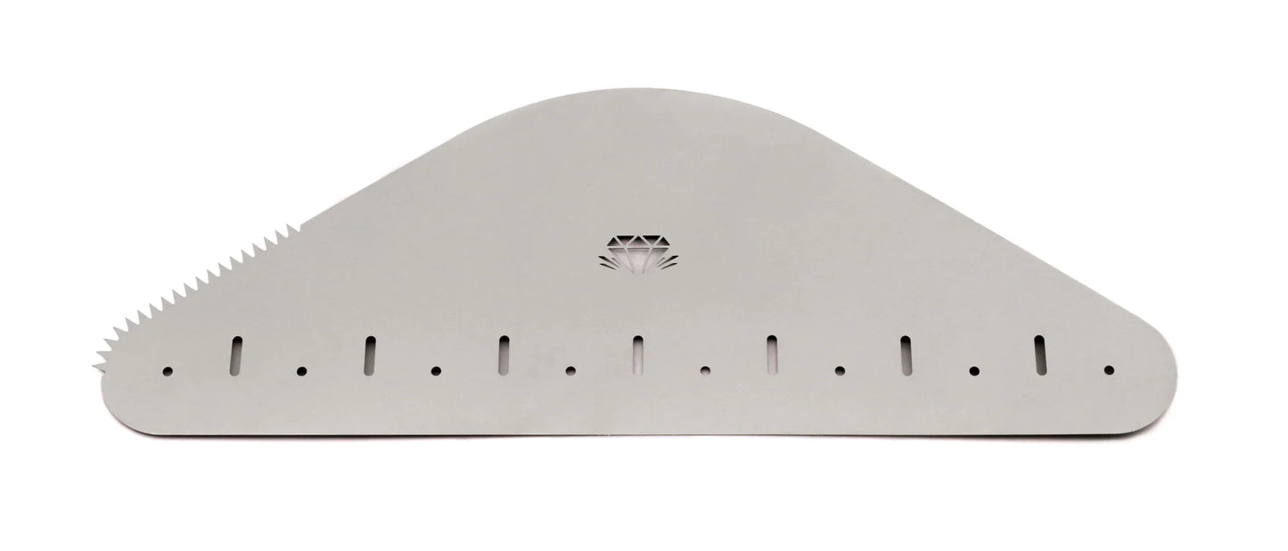 DiamondCore Large Metal Rib - Great White North Pottery Supplies