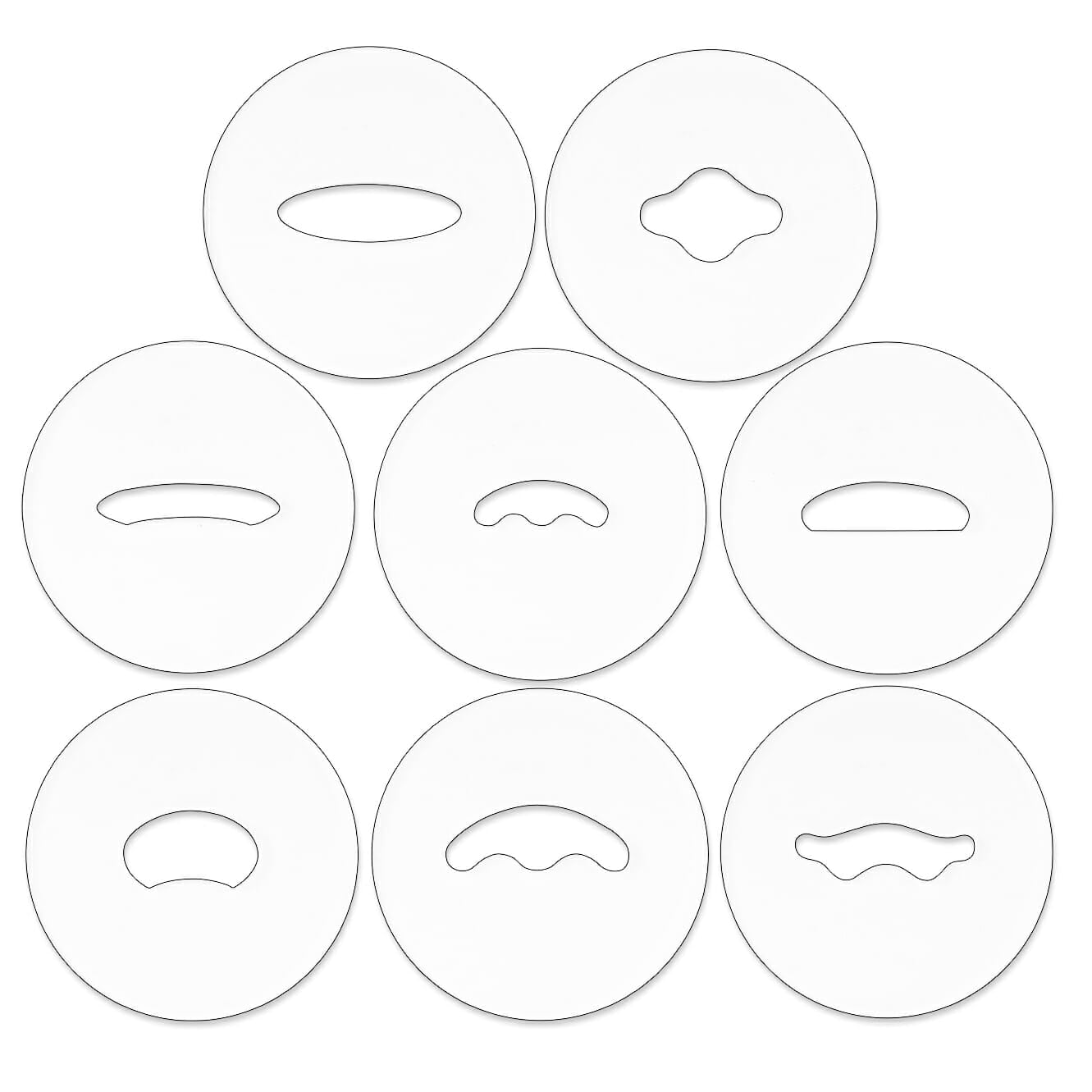 Clay Gun Die Set- Handle 8 Pc - Great White North Pottery Supplies