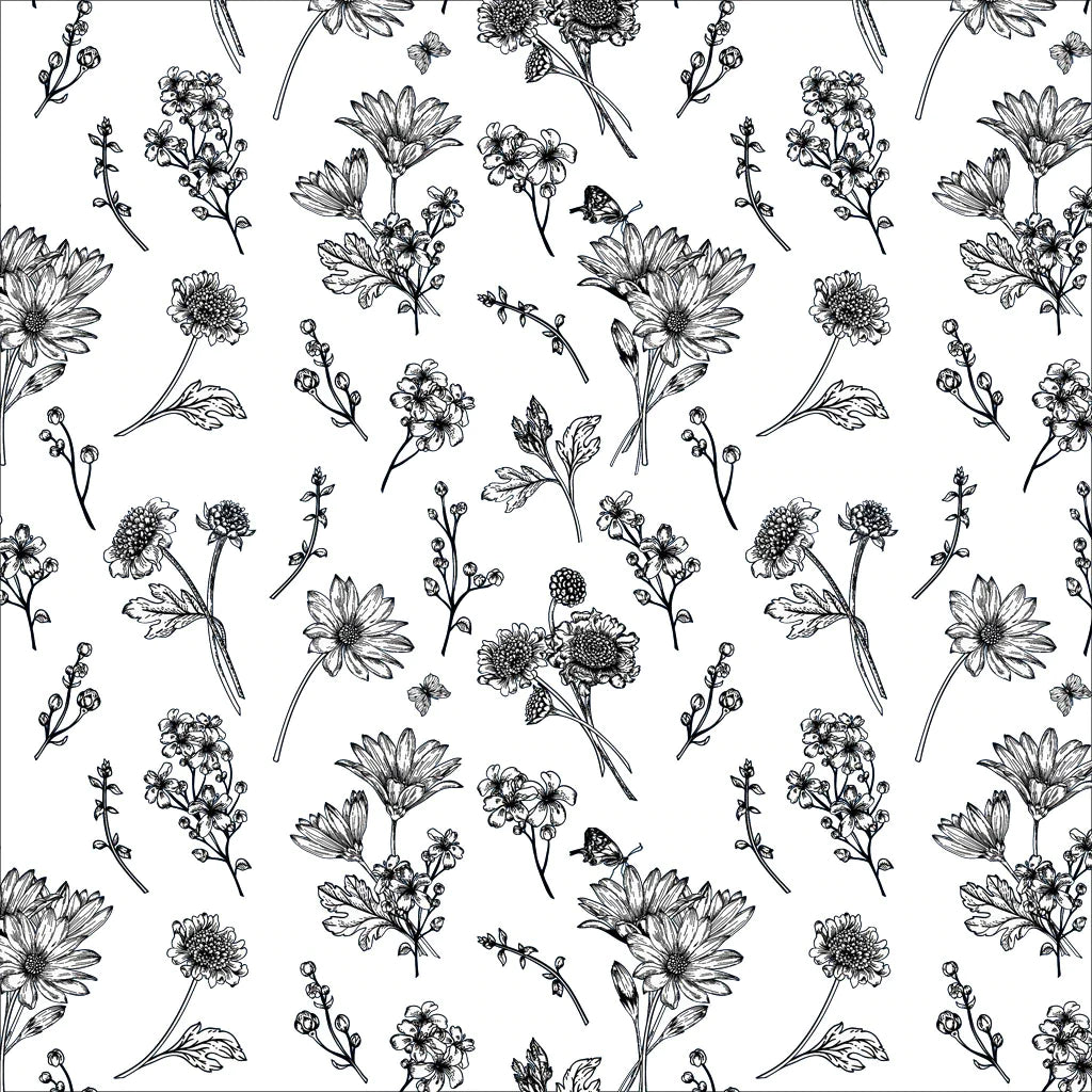 Flower - Sunflower (Black)