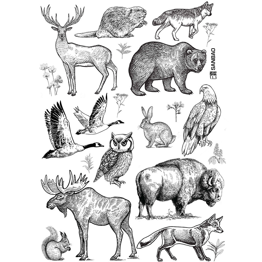 Forest Animals - Great White North Pottery Supplies