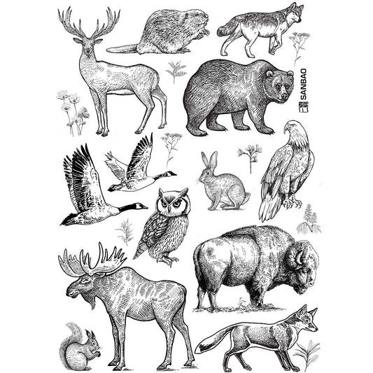 Forest Animals - Great White North Pottery Supplies