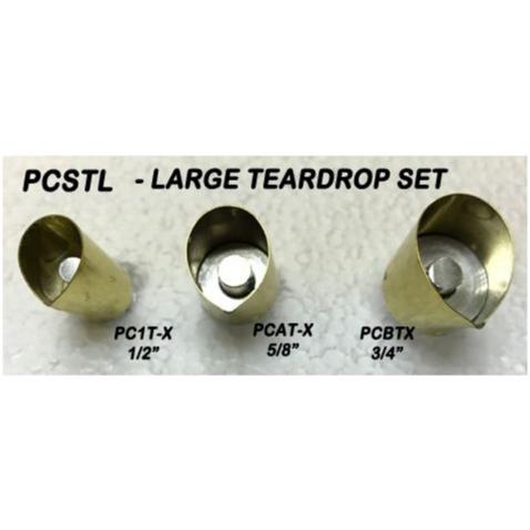 3 Large Teardrop Cutters - Great White North Pottery Supplies