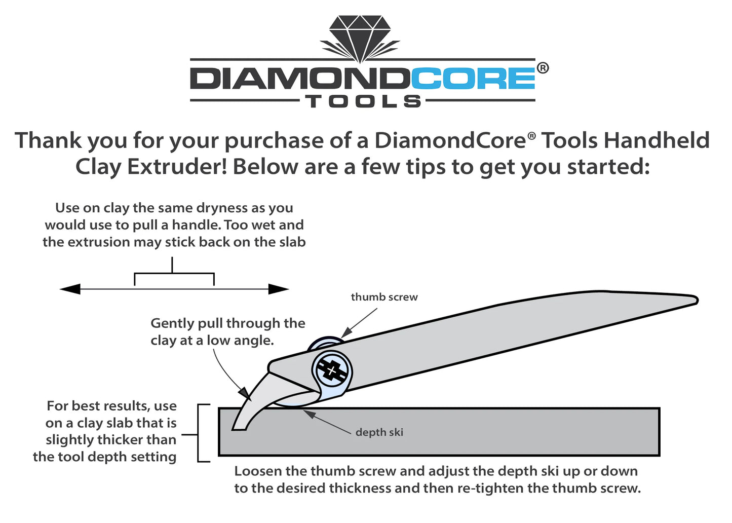 Sunrise XL Handheld Clay Extruder