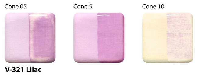 Amaco Lilac Velvet Underglaze V-321-Q cone tiles