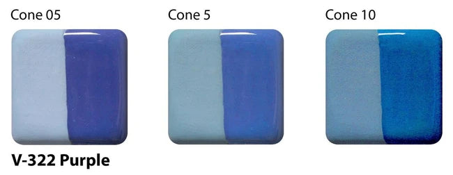 Amaco Purple Velvet Underglaze V-322-Q cone tiles