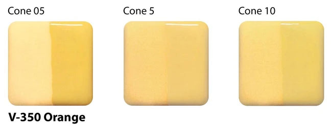 Amaco Orange Velvet Underglaze V-350-Q cone tiles