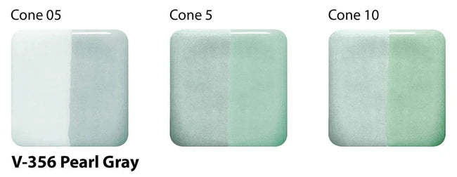 Amaco Pearl Gray Velvet Underglaze V-356-Q cone tiles