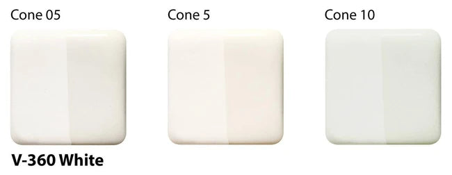 Amaco White Velvet Underglaze V-360-Q cone tiles