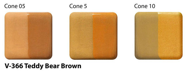 Amaco Teddy Bear Brown Velvet Underglaze V-366-Q cone tiles