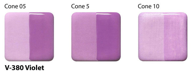 Amaco Violet Velvet Underglaze V-380-Q cone tiles
