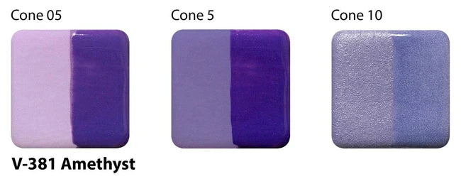 Amaco Amethyst Velvet Underglaze V-381-Q cone tiles