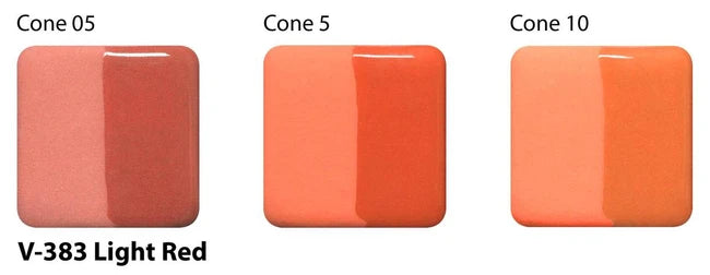 Amaco Light Red Velvet Underglaze V-383-Q cone tiles