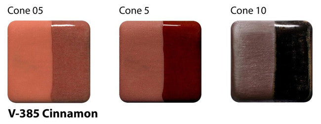 Amaco Cinnamon Velvet Underglaze V-385-Q cone tiles