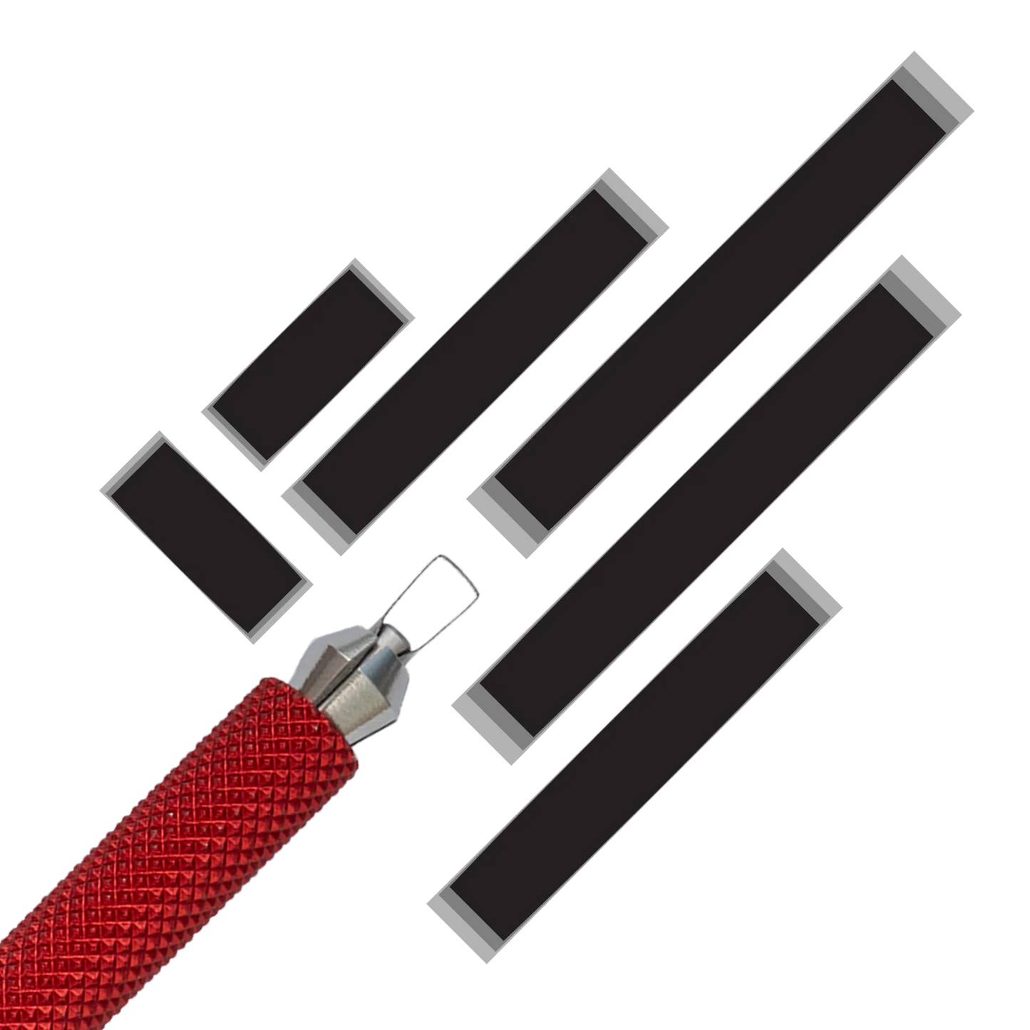 Ensemble de 5 outils libellule variés, comprenant 2 lames à sculpter