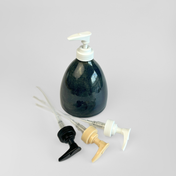 Black Threaded Soap Dispenser
