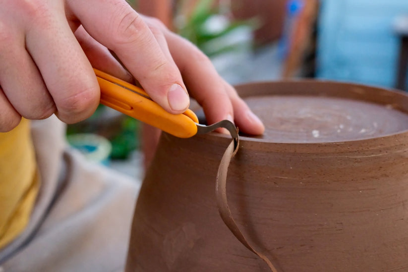 BuschKraft Forge Tool, Yellow Handle with Crescent Blade