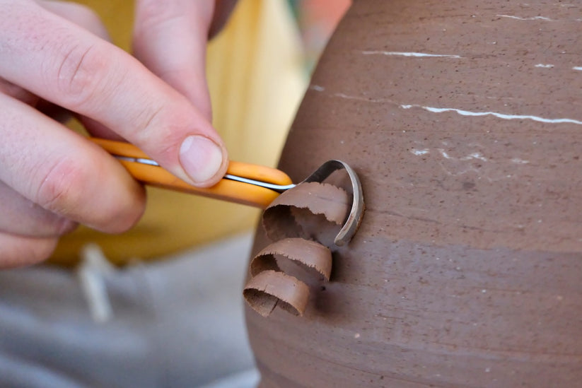 BuschKraft Forge Tool, Yellow Handle with Crescent Blade