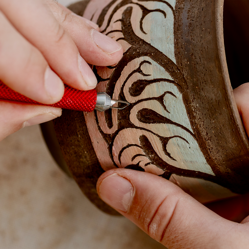 BuschKraft Dragonfly Tool, Universal Handle with Medium Chisel Blade