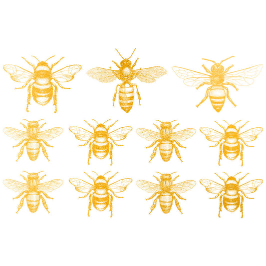 Décalcomanie Bee Gold Overglaze