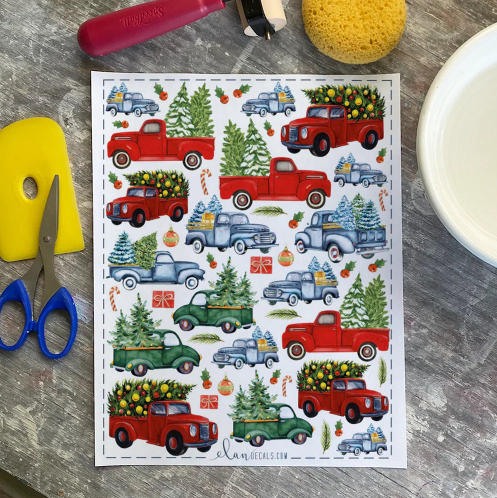 Christmas Truck - Great White North Pottery Supplies