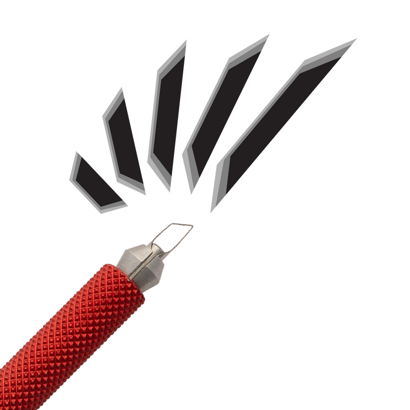 BuschKraft Dragonfly Tool, Universal Handle with Medium Chisel Blade