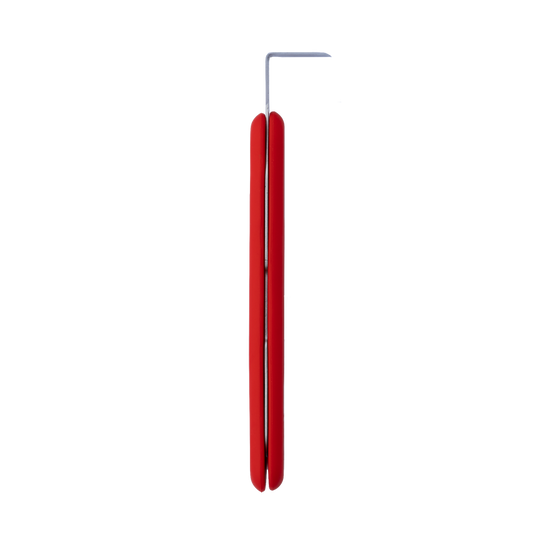 BuschKraft Forge Tool, Red Handle with Fin Blade