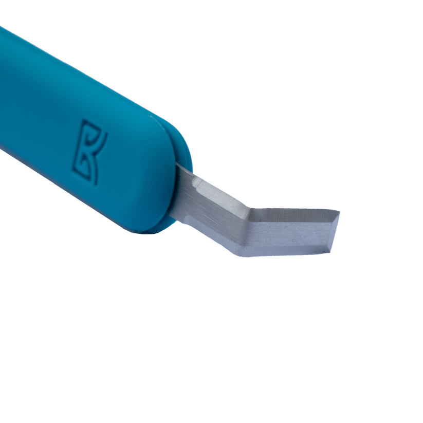 Forge Tool - Teal Handle with Rectangle Blade