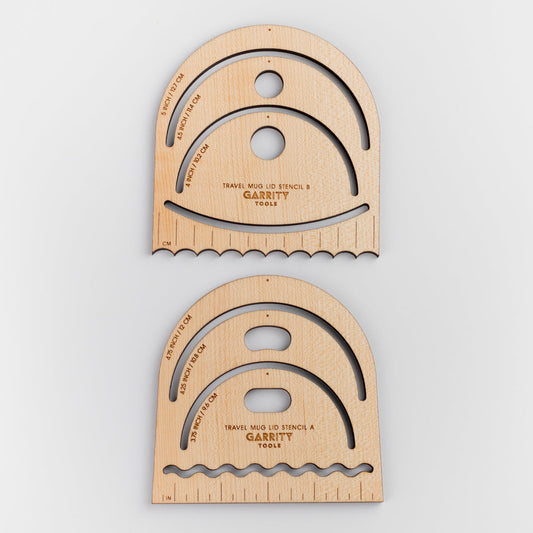 Garrity Travel Mug Lid Stencil - 2 pcs