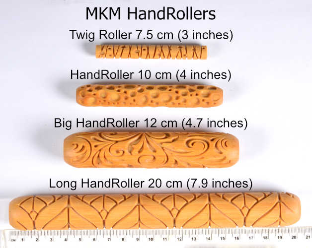 LHR-020 Long Hand Roller &#8211; Maori Spirals