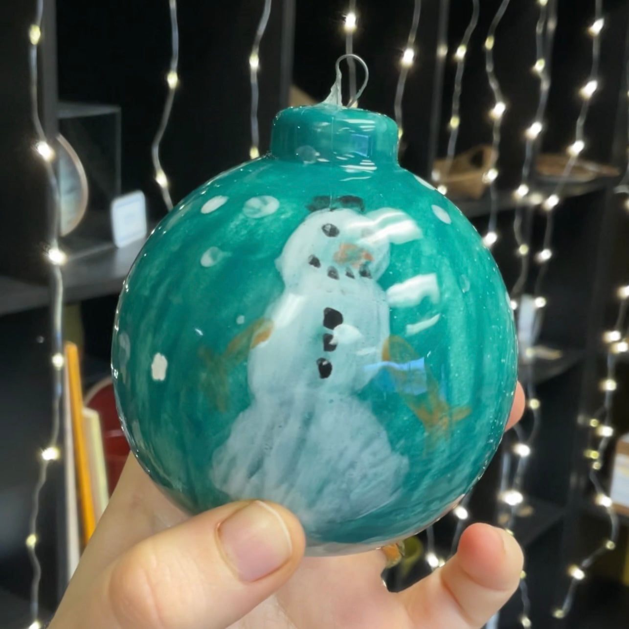 3 inch Ball Ornament - Great White North Pottery Supplies