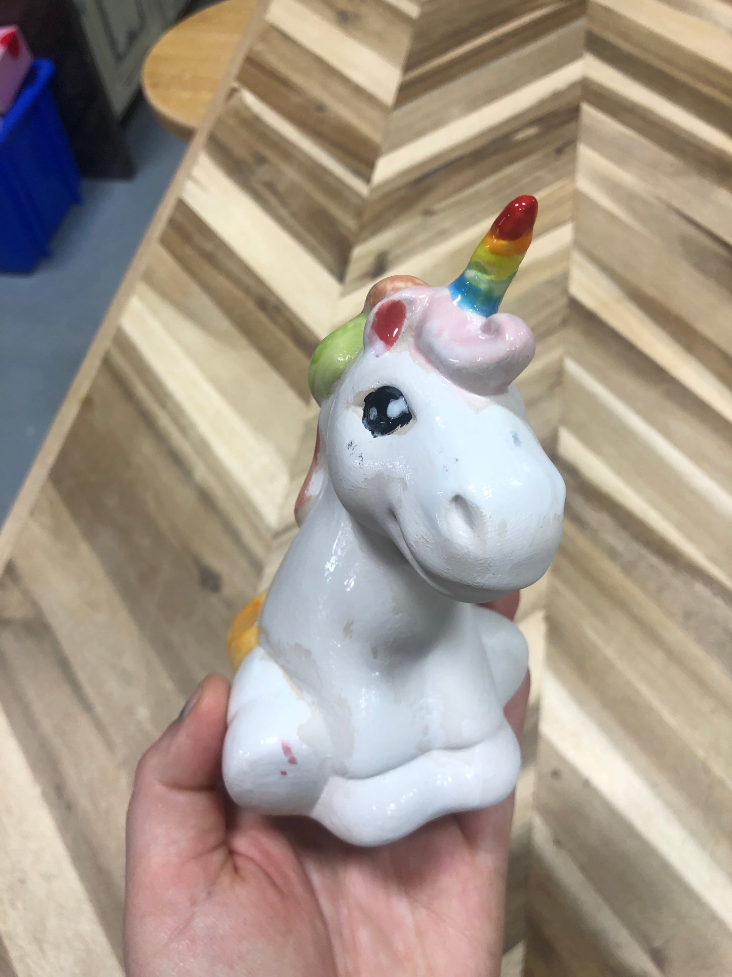 Kids Unicorn Party Animal 5" H - Great White North Pottery Supplies
