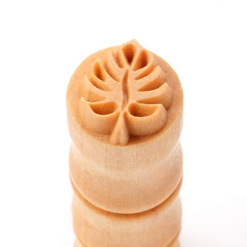 Scs-208 Small Round Stamp &#8211; Monstera Leaf