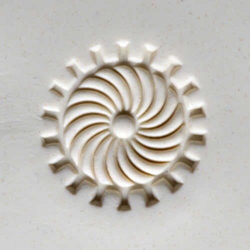 Scl-009 Large Round Stamp – Spiral Gear