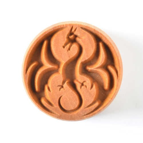 Scl-020 Large Round Stamp – Dragon 2