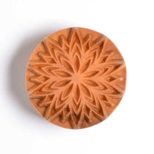 Scl-039 Large Round Stamp – Fancy Lotus