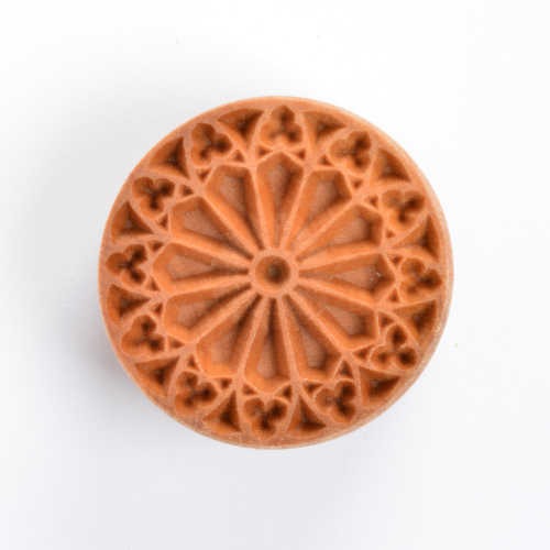 Scl-044 Large Round Stamp – Rose Window 3