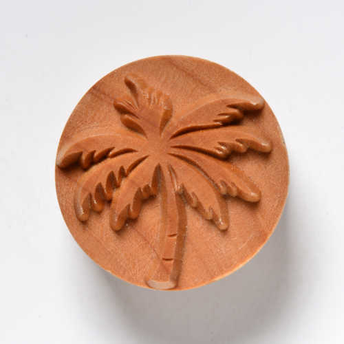 Scl-051 Large Round Stamp – Palm Tree